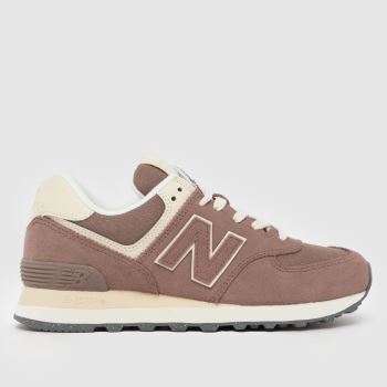 New Balance Beige & Brown 574 Womens Trainers