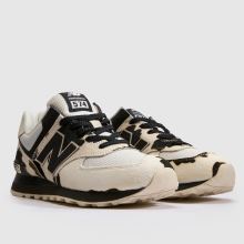 Damen New Balance Schwarz-weiß 574 Sneaker New Balance 574,2 von 4