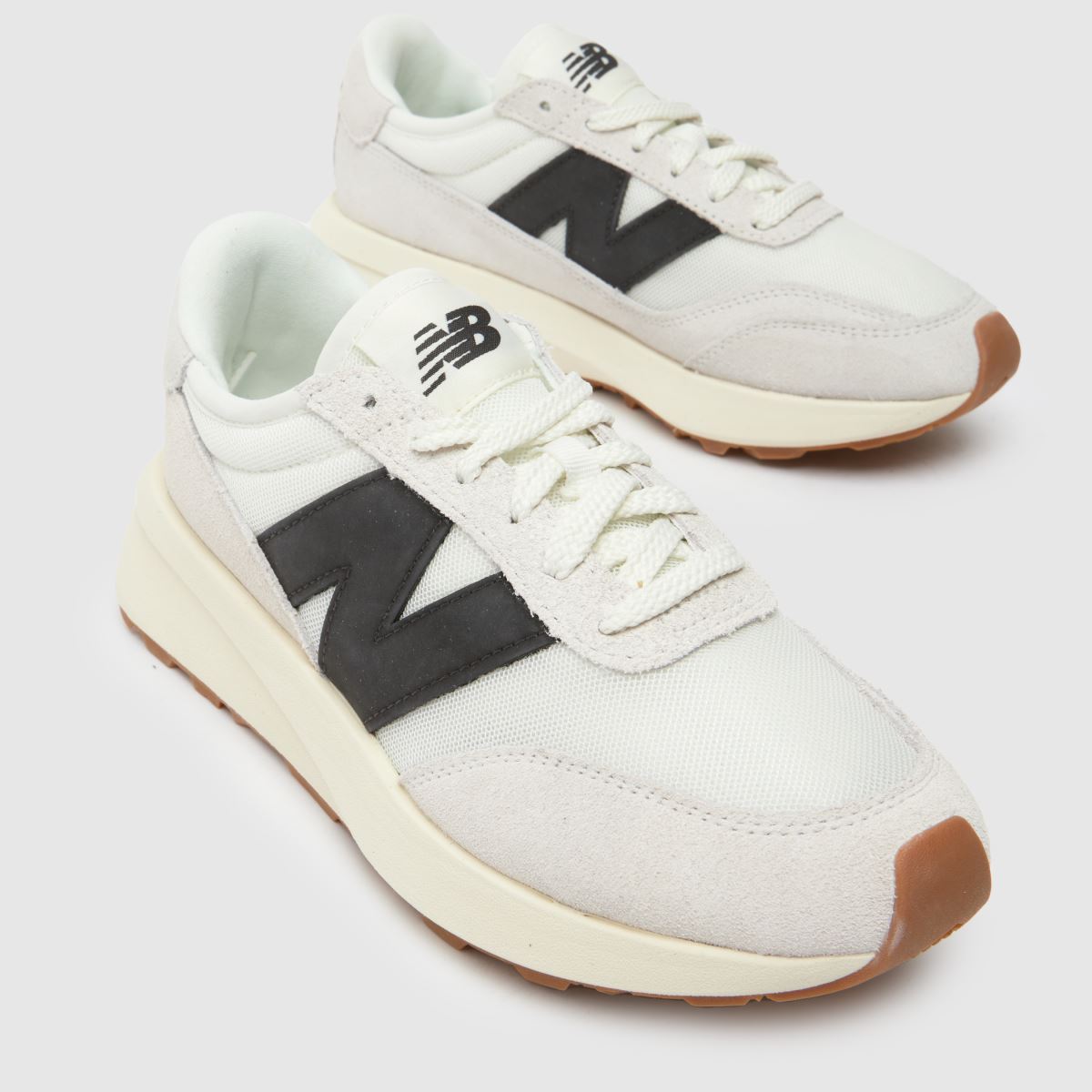 Womens White & Black New Balance 370 Trainers | schuh
