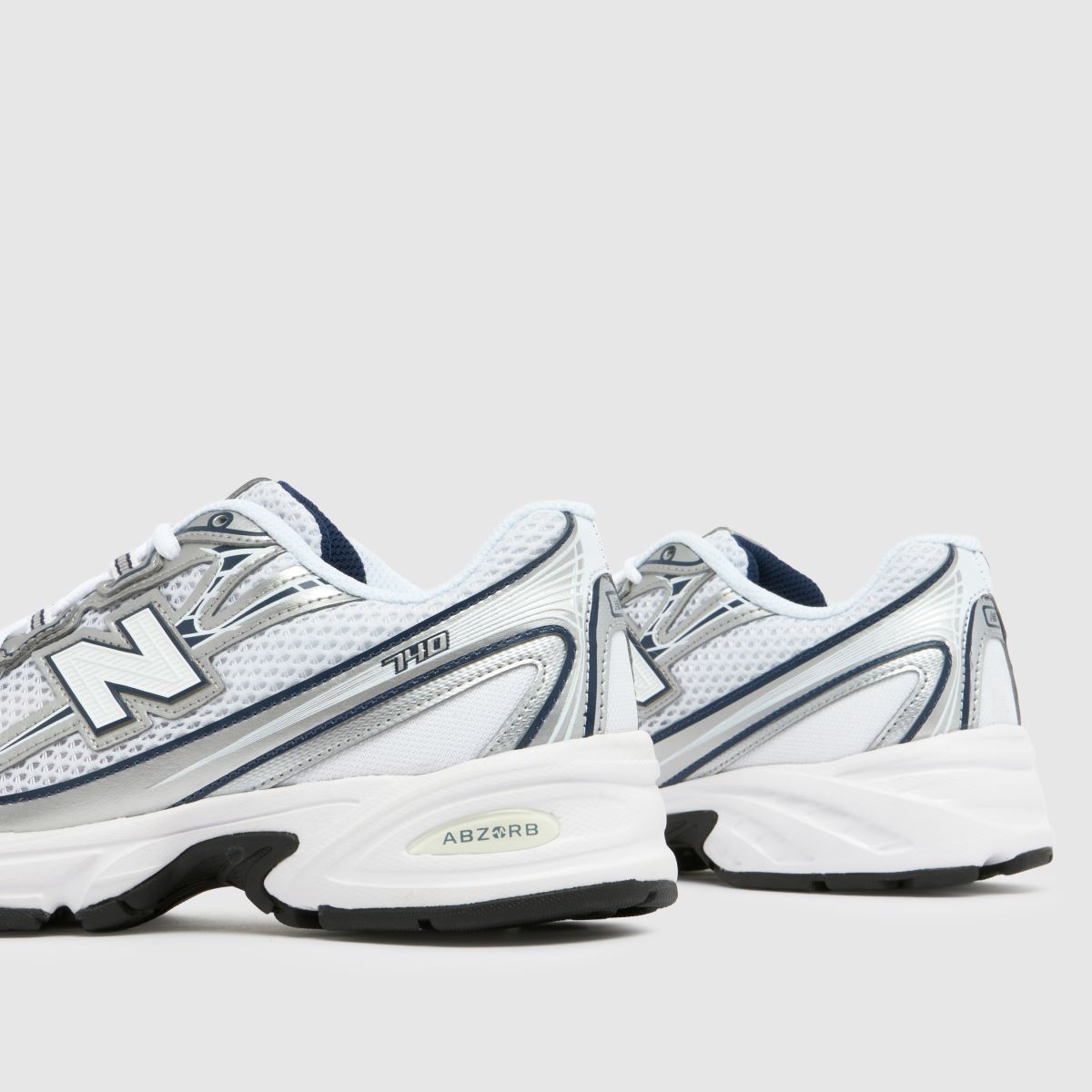 New Balance 740 in White & Navy New Balance 740 7