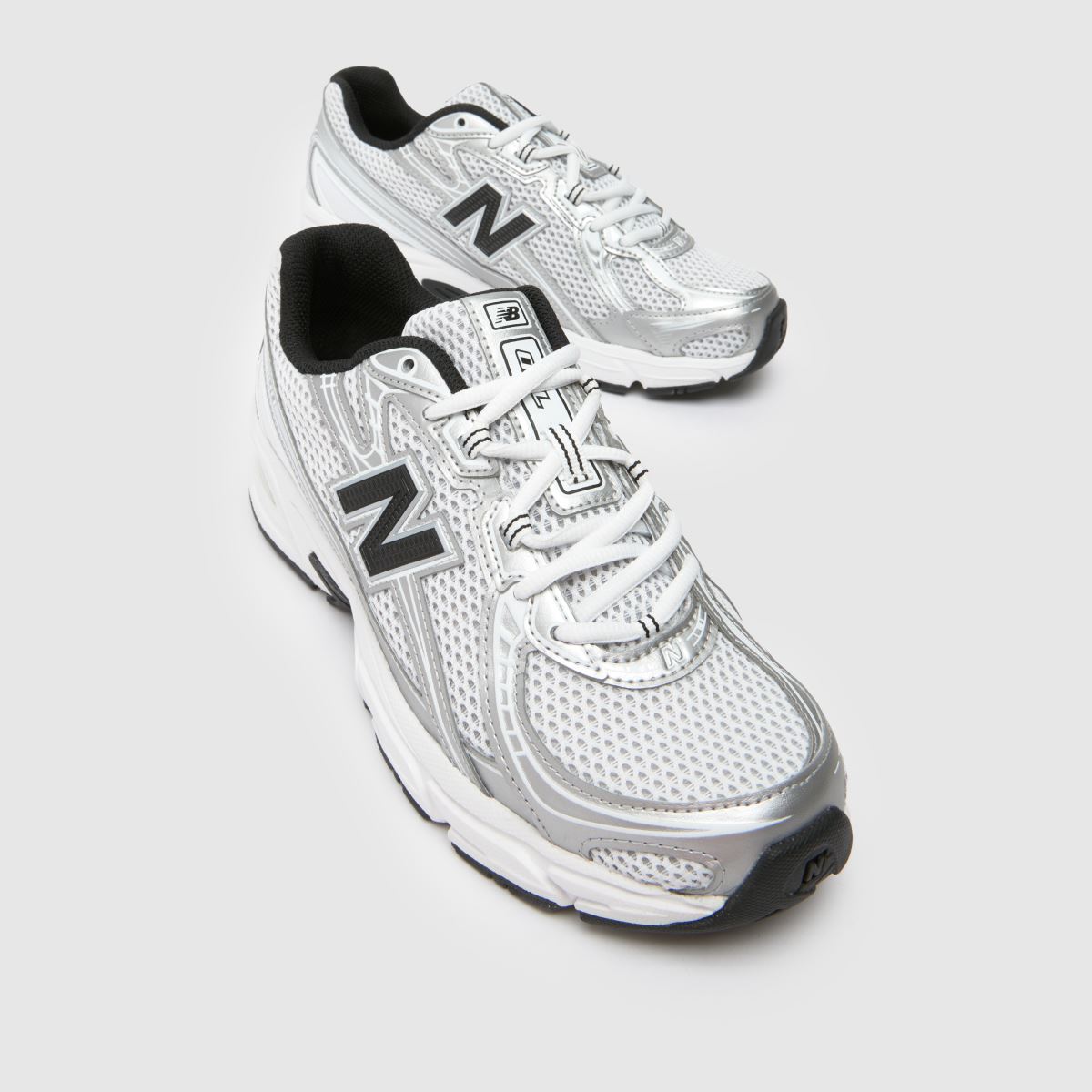 New Balance 740 Trainers in White & Silver