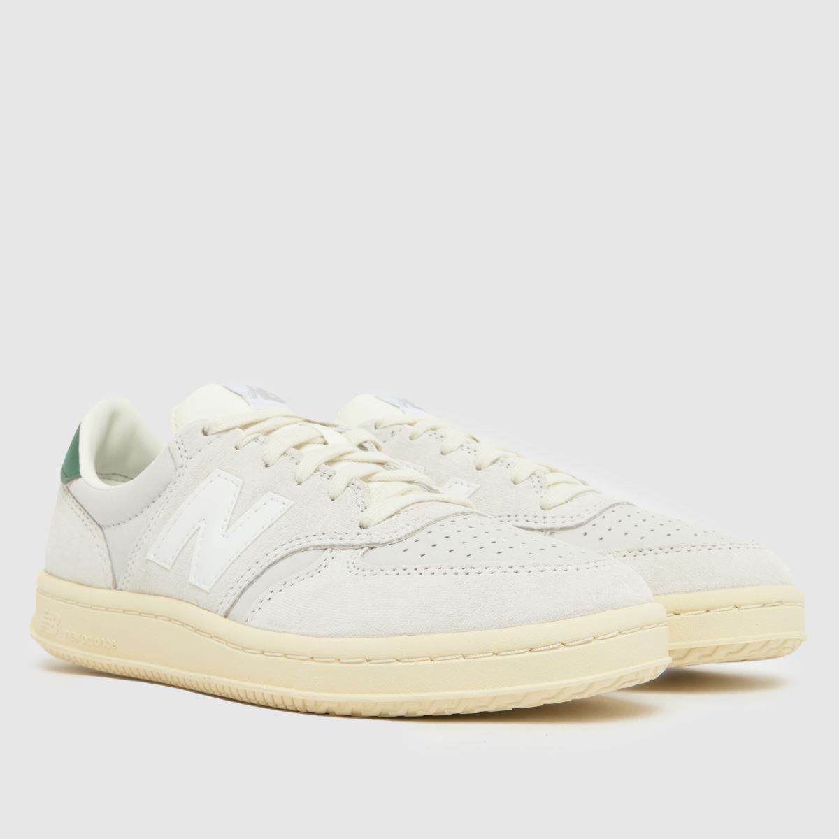 Damen New Balance Weiß-grün T500 Sneaker New Balance T500 3