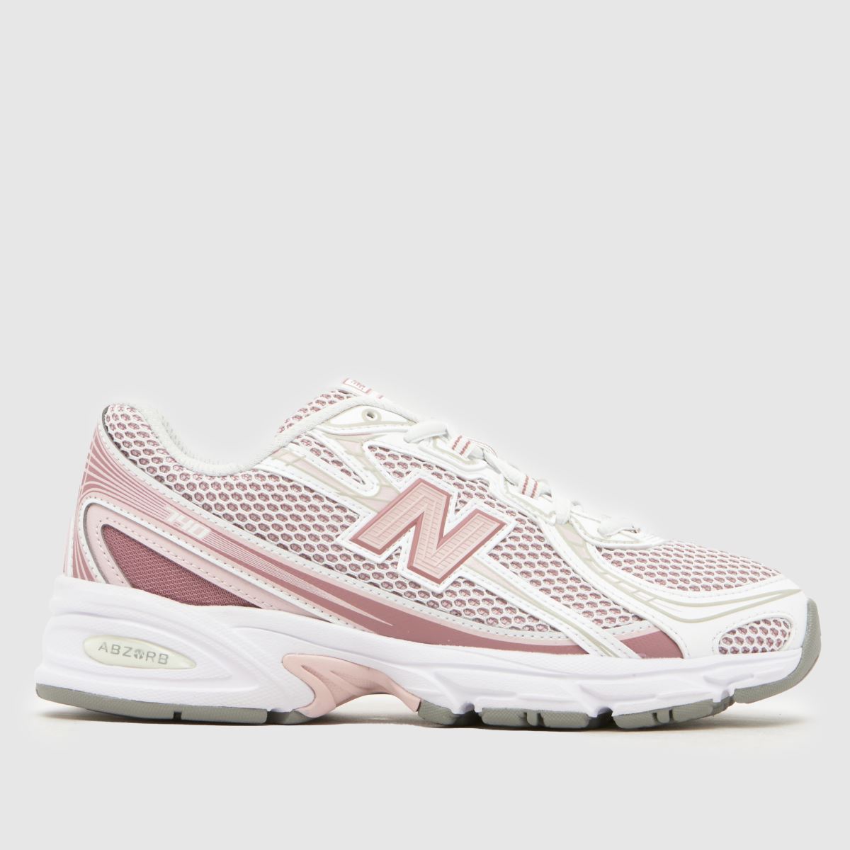 New Balance 740 Trainers in White & Pink