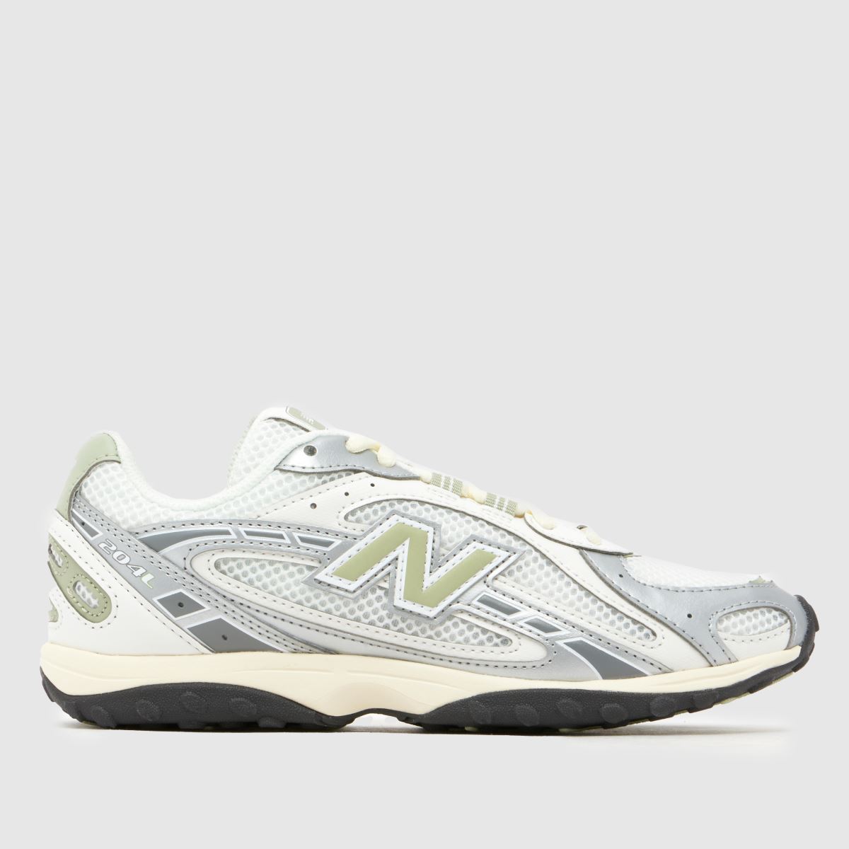 New Balance 204L Trainers in White & Green