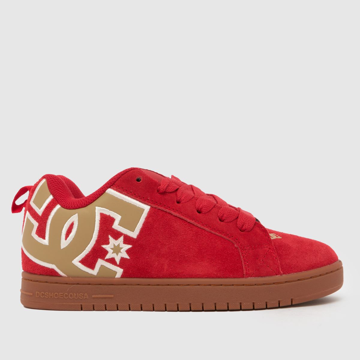 DC Court Graffik Trainers in Red