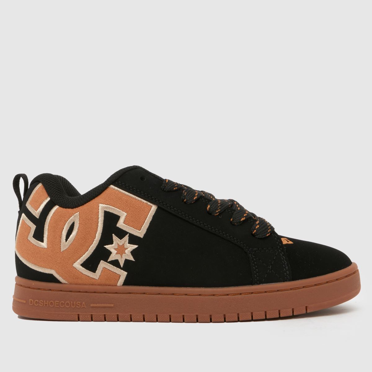 DC Court Graffik Trainers in Black & Brown