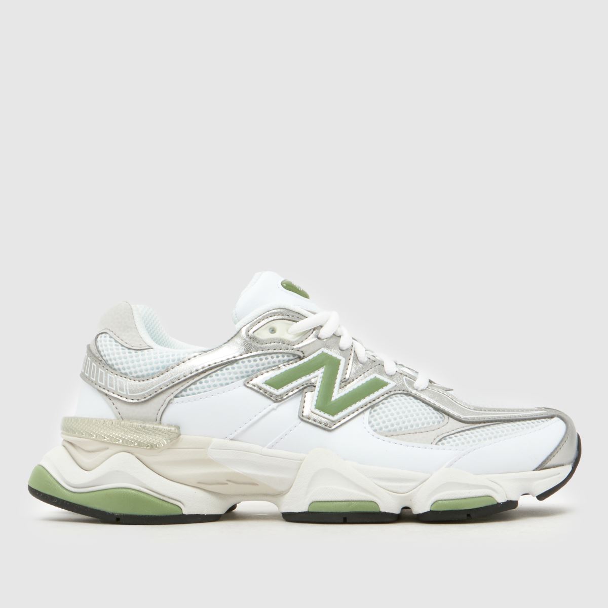 New Balance 9060 Trainers in White & Green