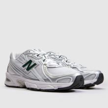 New Balance 740 in White & Green New Balance 740,2 of 4