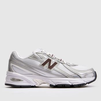 New Balance White & Silver 740 Womens Trainers