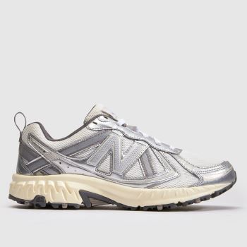 New Balance White & Silver 410v5 Womens Trainers