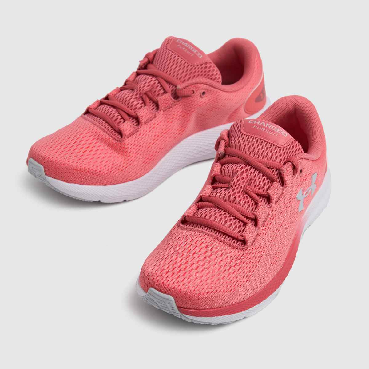 Womens Pink Under Armour Charged Pursuit 2 Trainers schuh