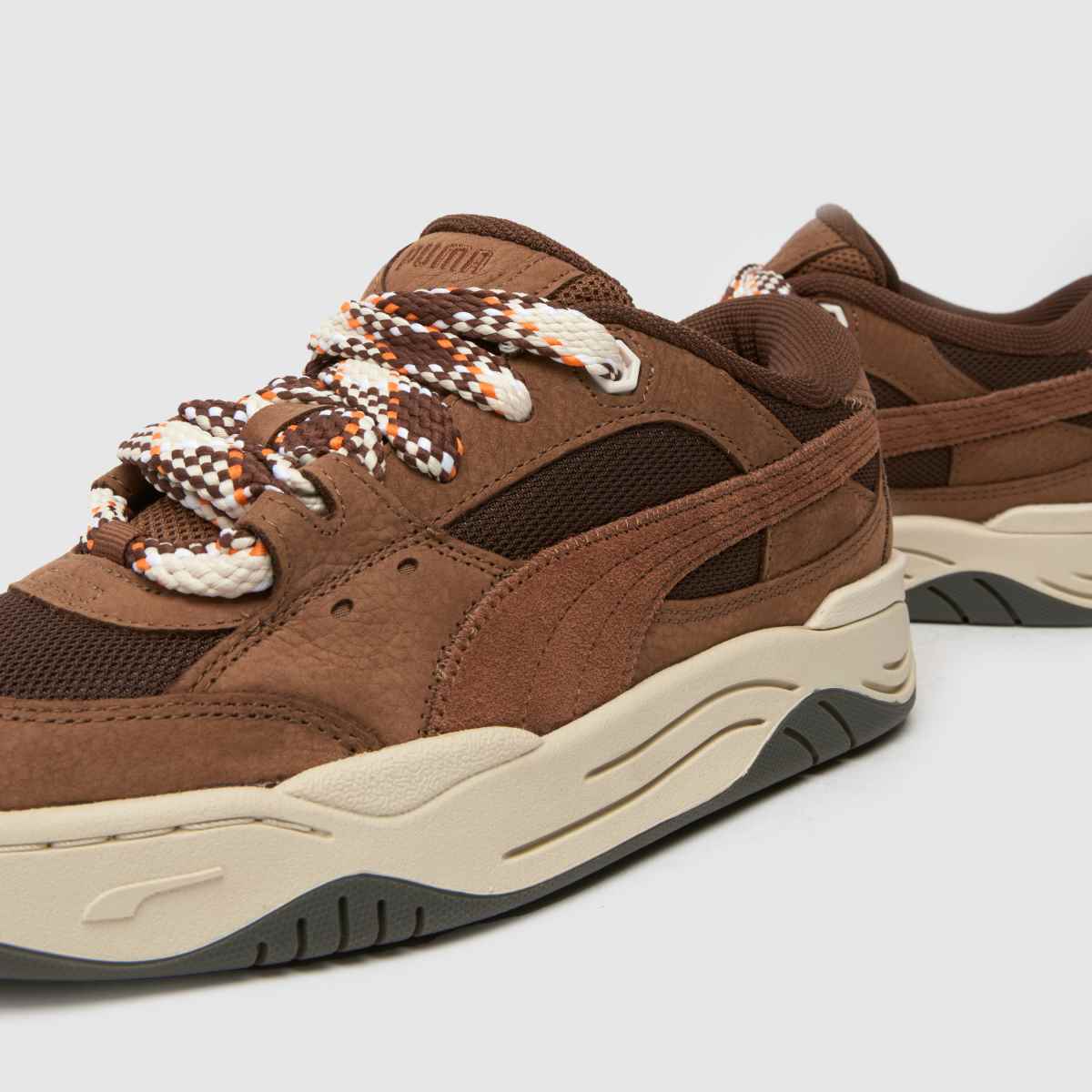 Womens Brown Multi PUMA 180 Lace Interest Trainers schuh