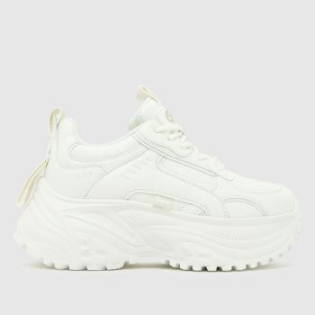 Buffalo London White Turbo One Womens Trainers