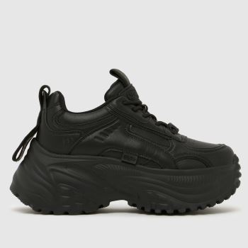 Buffalo London Black Turbo One Womens Trainers