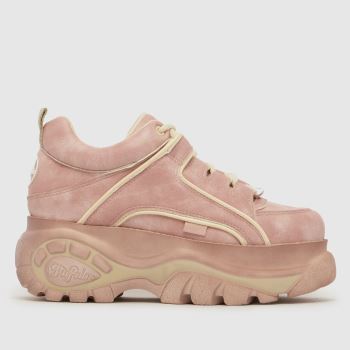 Buffalo London Pale Pink Classic Low Womens Trainers