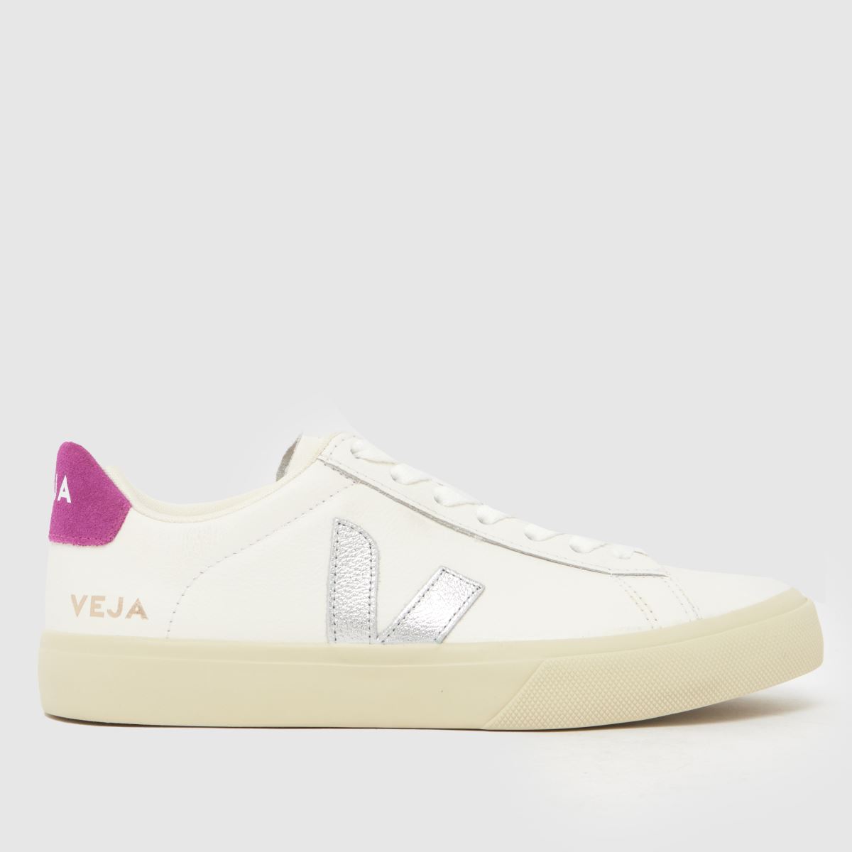 VEJA Campo Trainers in White & Pink
