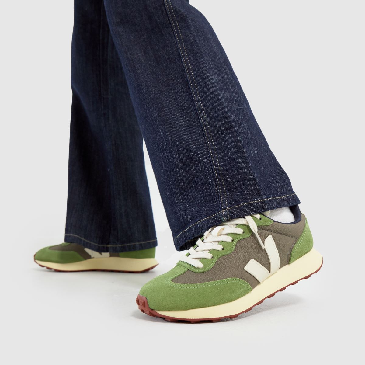 Womens Green Multi VEJA Rio Branco II Trainers | schuh
