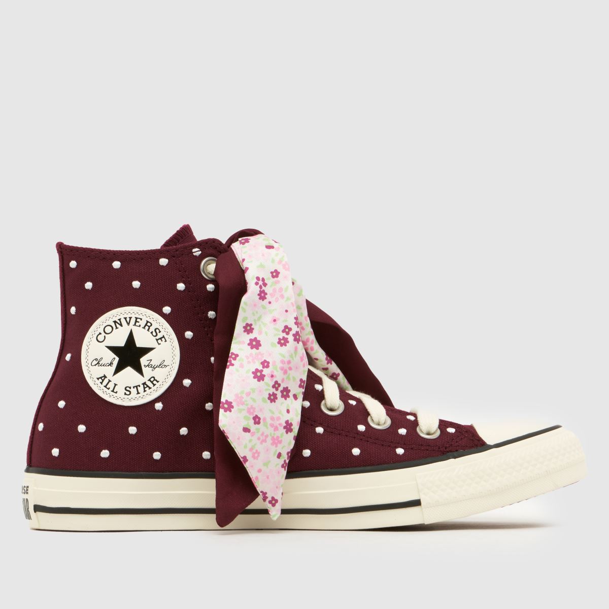 Converse All Star Hi Clubhouse Trainers in Burgundy