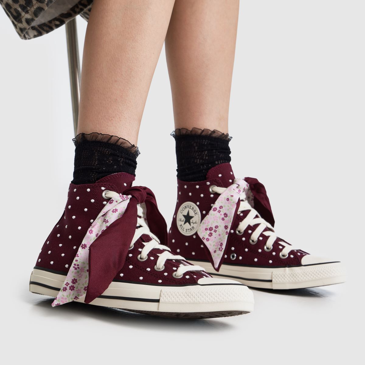 Converse All Star Hi Clubhouse in Burgundy Converse All Star Hi Clubhouse 8