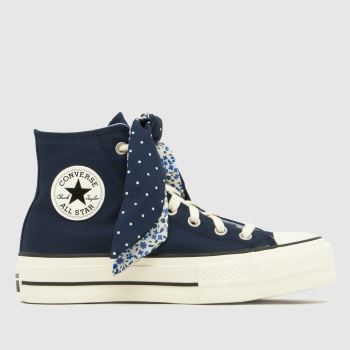 Converse Navy All Star Lift Hi Clubhouse Womens Trainers