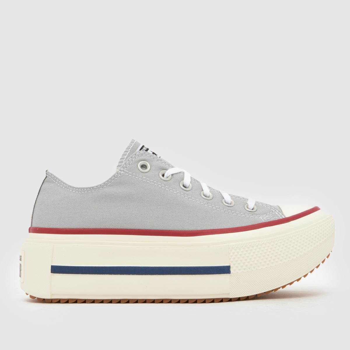 Converse All Star Double Lift Ox Trainers in Grey