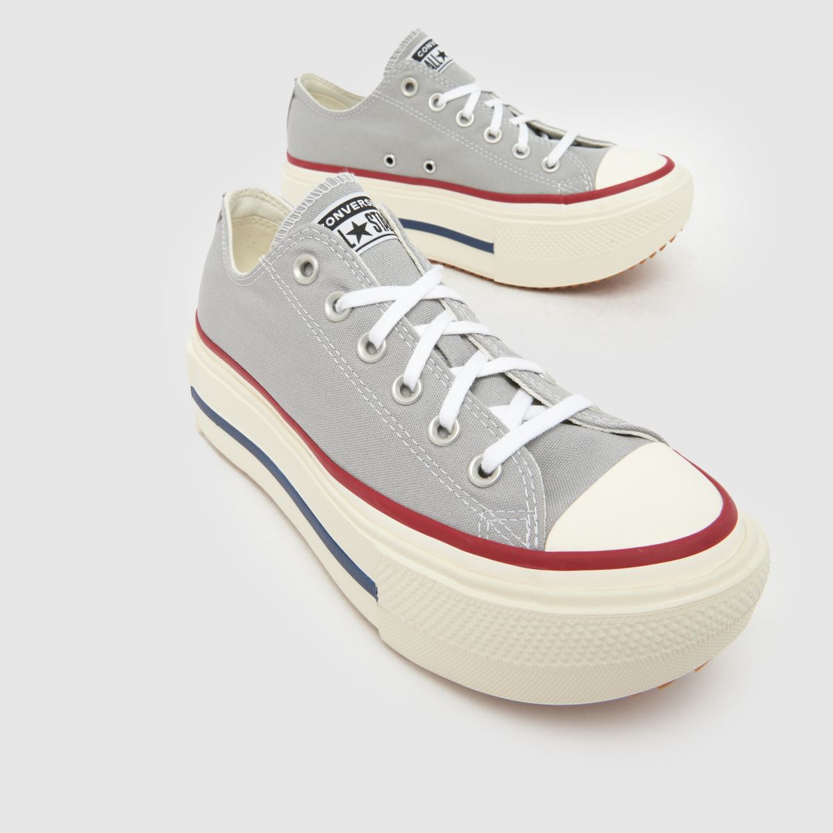 Converse All Star Double Lift Ox in Grey Converse All Star Double Lift Ox 4
