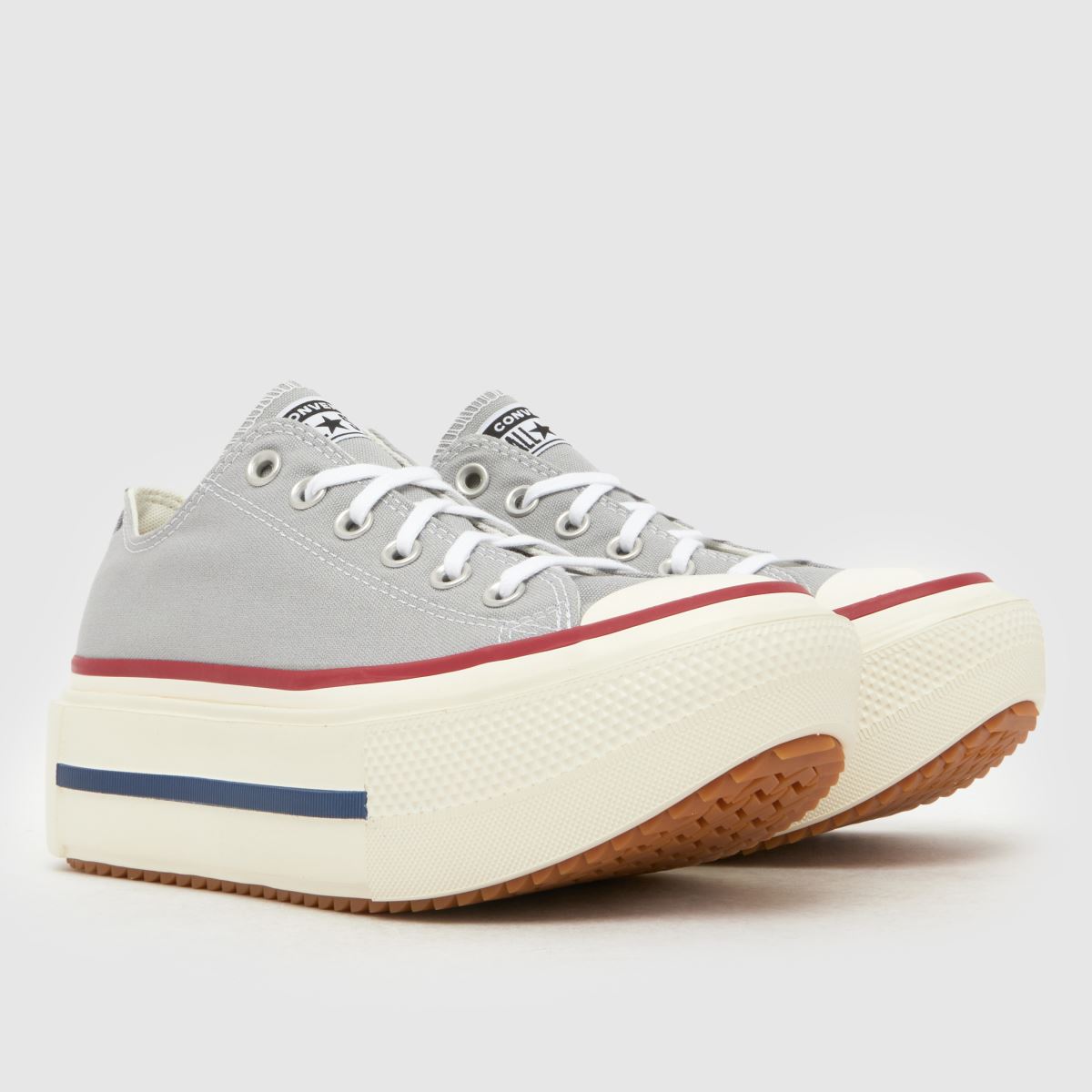 Converse All Star Double Lift Ox in Grey Converse All Star Double Lift Ox 8