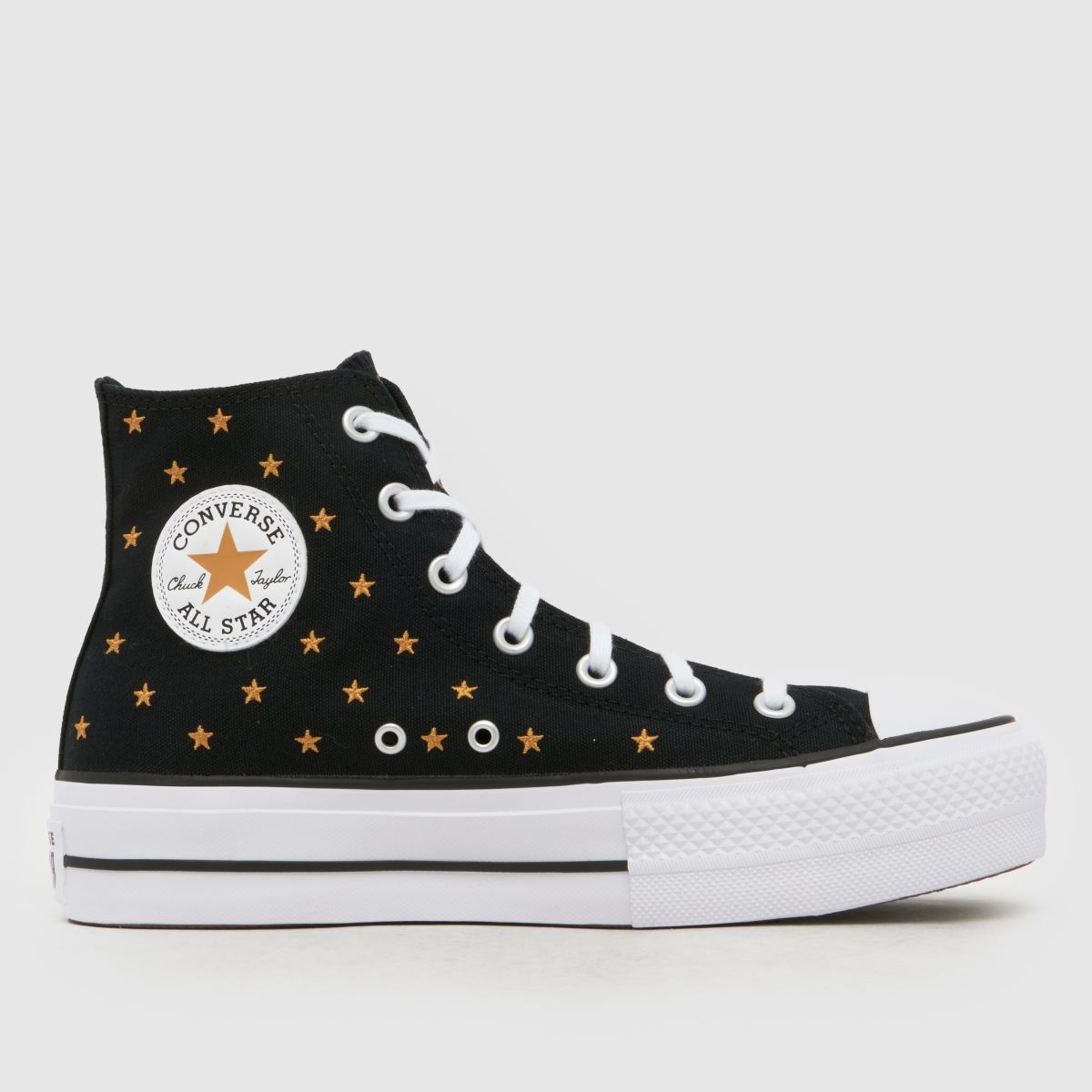 Converse All Star Lift Hi Trainers in Black Multi