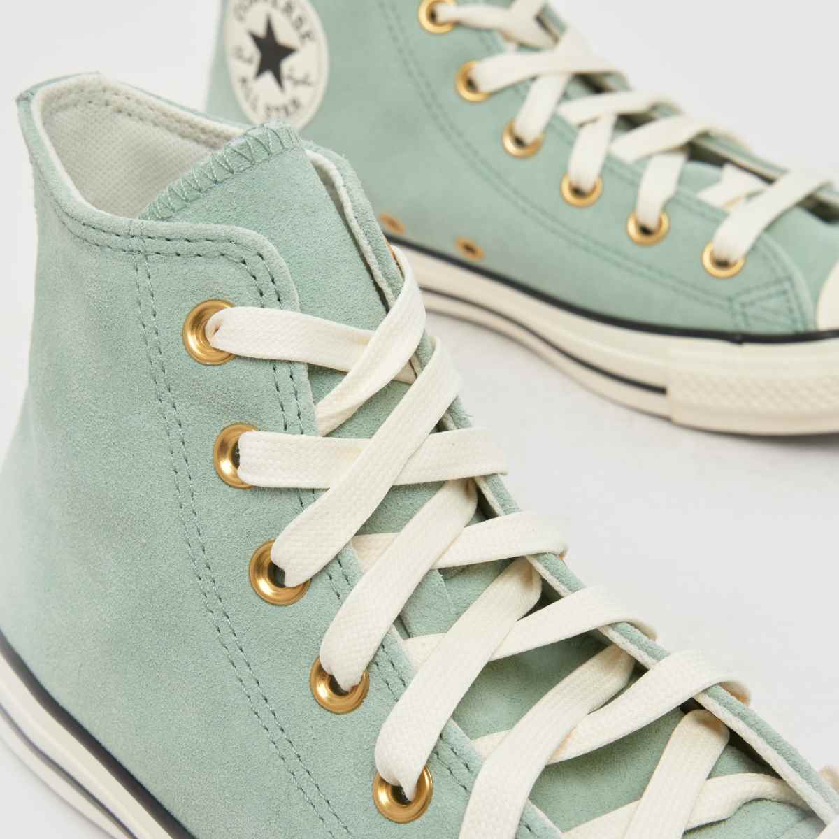 Converse All Star Hi Suede in Light Green Converse All Star Hi Suede 4
