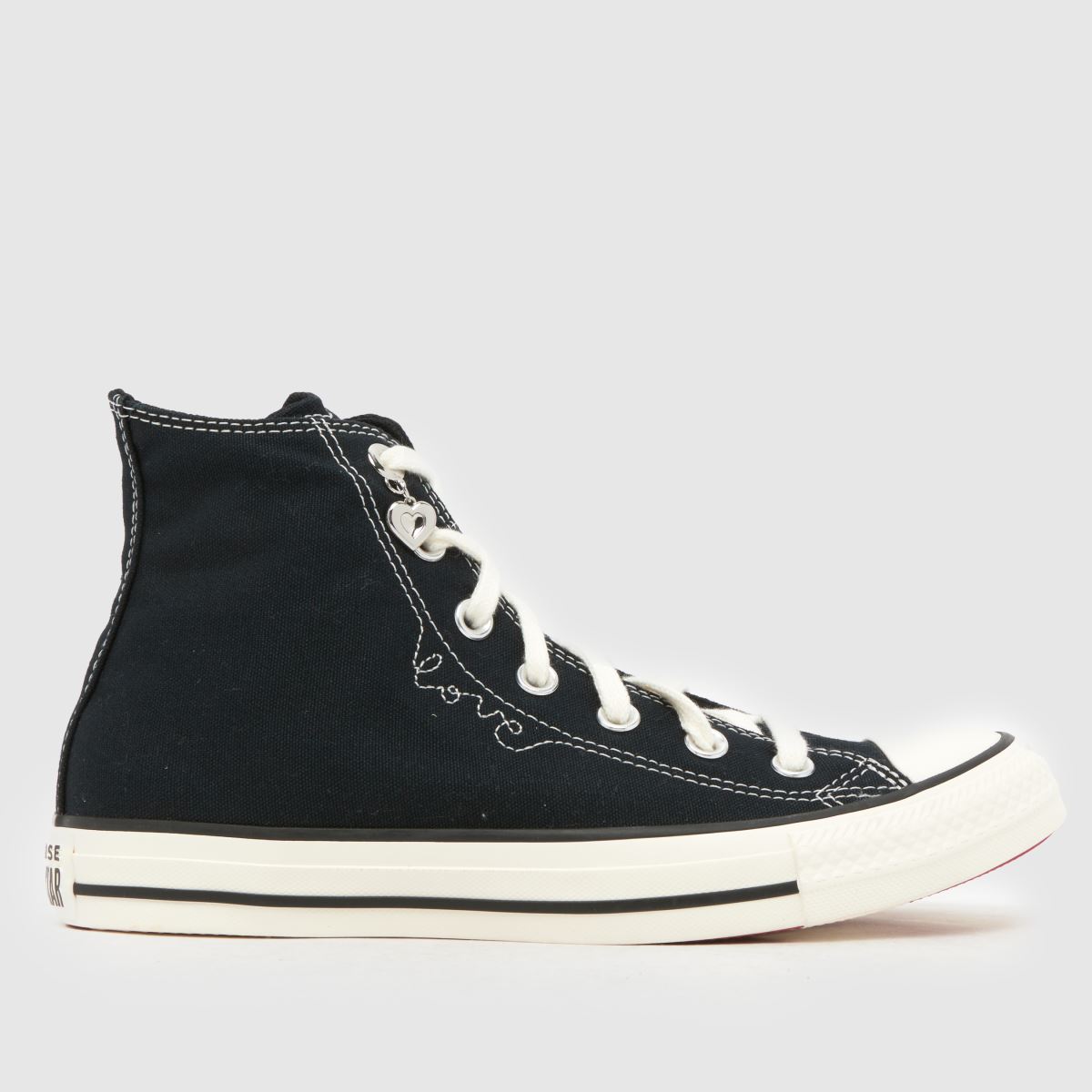 Converse Chucks In Love All Star Hi Trainers in Black & White