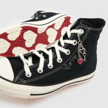 Converse Chucks In Love All Star Hi in Black & White Converse Chucks In Love All Star Hi,4 of 4