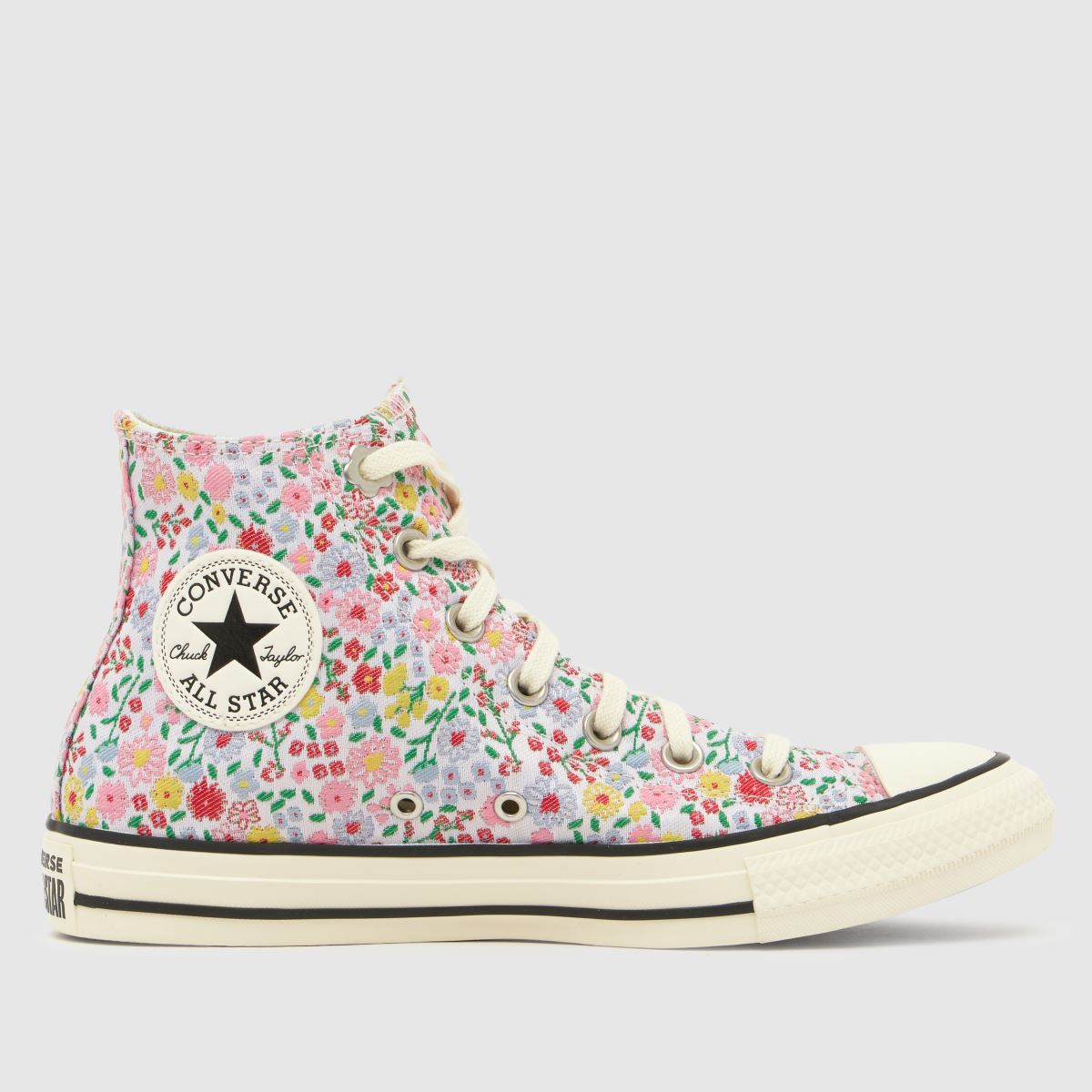 Converse All Star Hi Trainers in White Multi