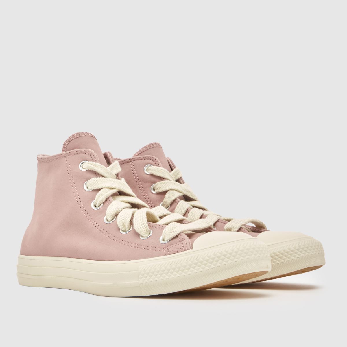 Converse All Star Hi in White & Pink Converse All Star Hi 3