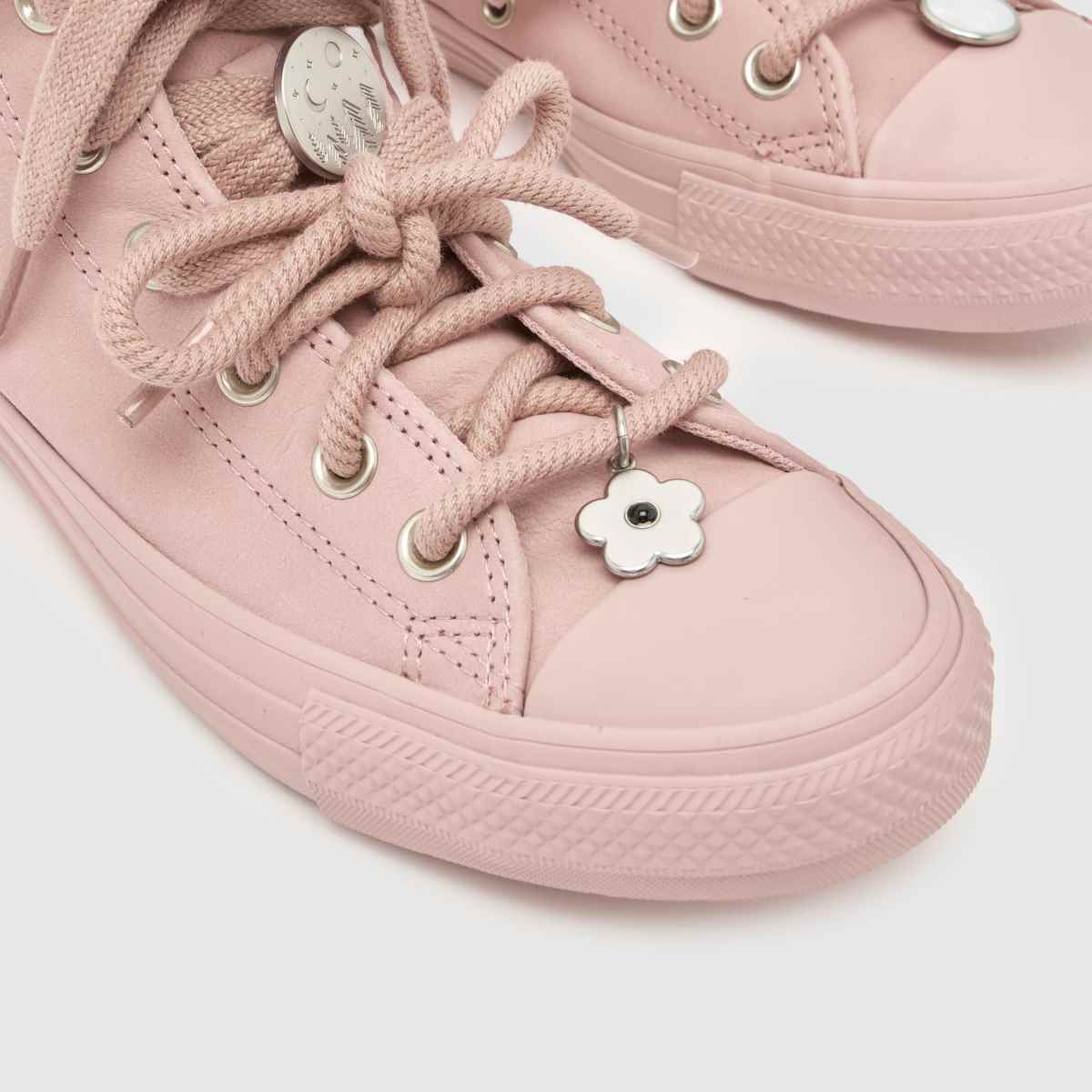 Converse All Star Hi Charms in Pale Pink Converse All Star Hi Charms 4
