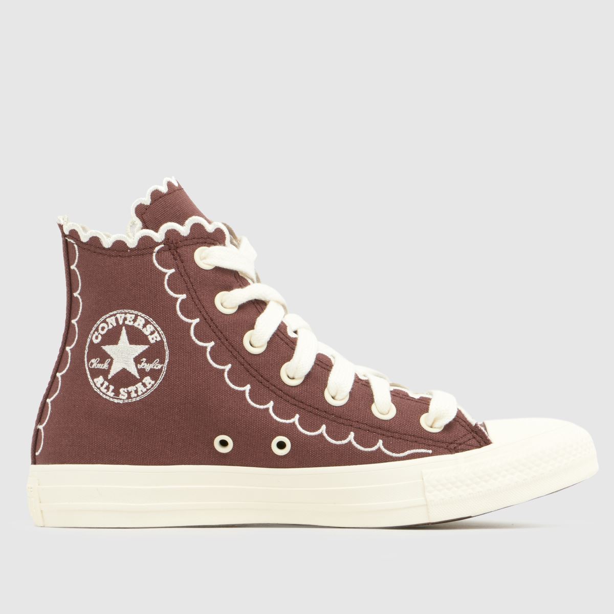 Converse All Star Hi Trainers in Dark Brown