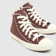 Converse All Star Hi in Dark Brown Converse All Star Hi,3 of 4