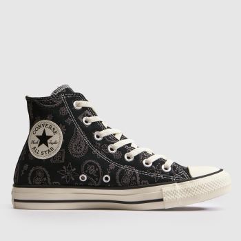 Converse Black & Grey All Star Hi Womens Trainers