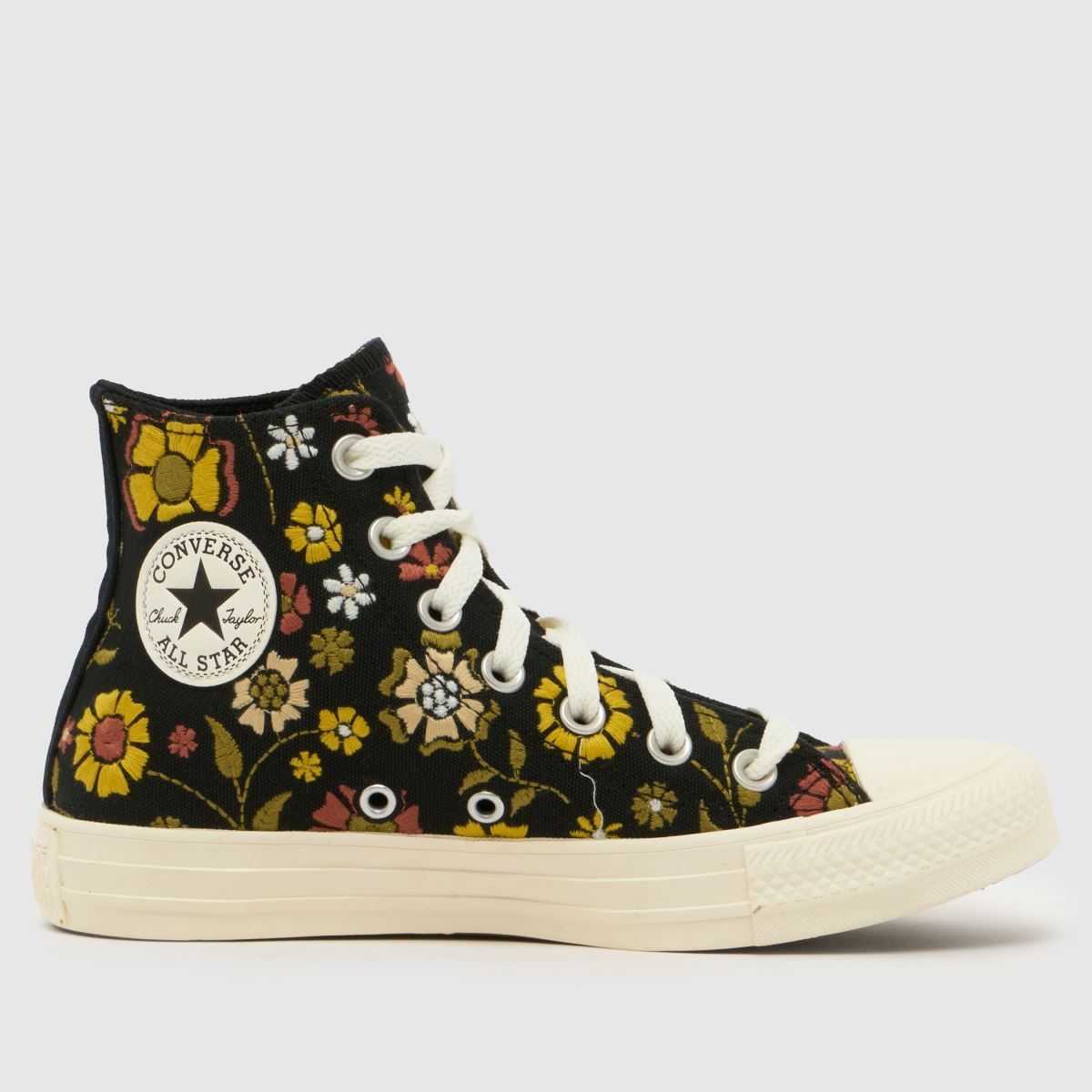 Converse All Star Hi Trainers in Black & Gold