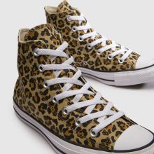 Damen Converse Weiß-braun Ctas Hi Sneaker Converse Ctas Hi,3 von 4
