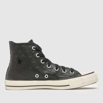 Converse Black Multi All Star Hi Studded Womens Trainers