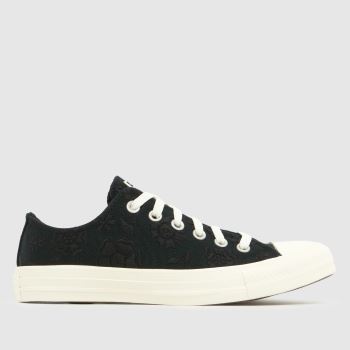 Converse Schwarz-Weiß All Star Ox Lace Damen Sneaker