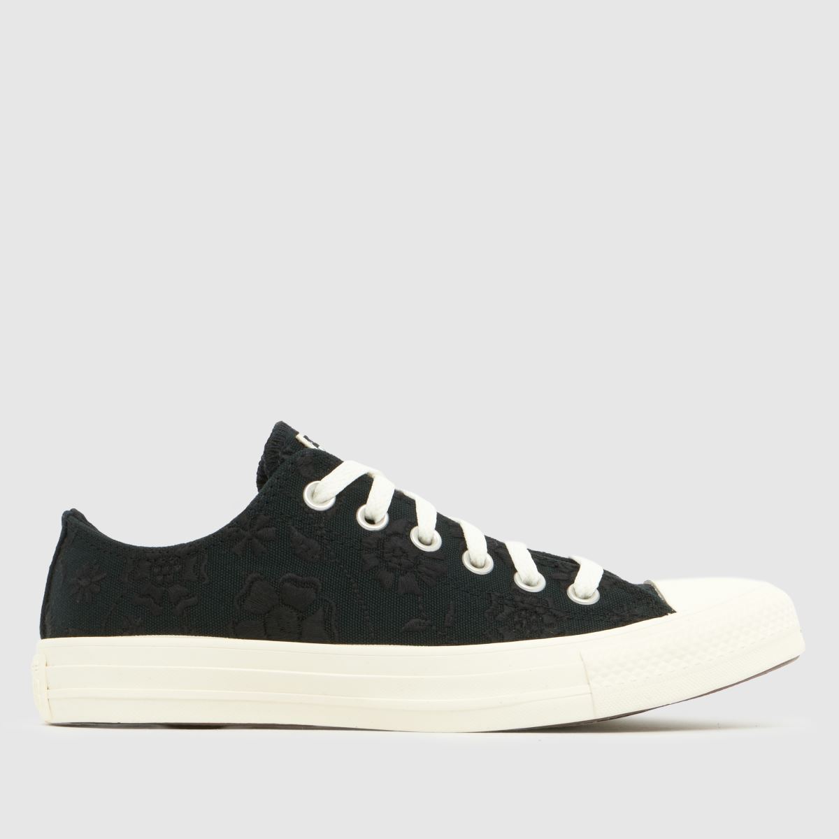 Converse All Star Ox Lace Trainers in Black & White