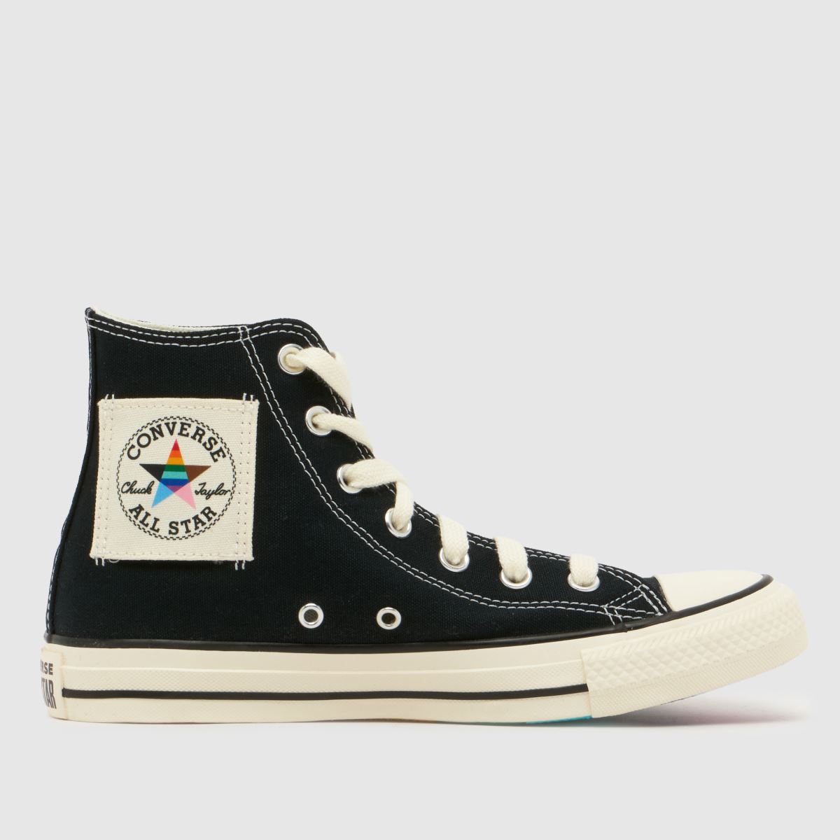 Converse All Star Hi Pride Trainers in Black Multi