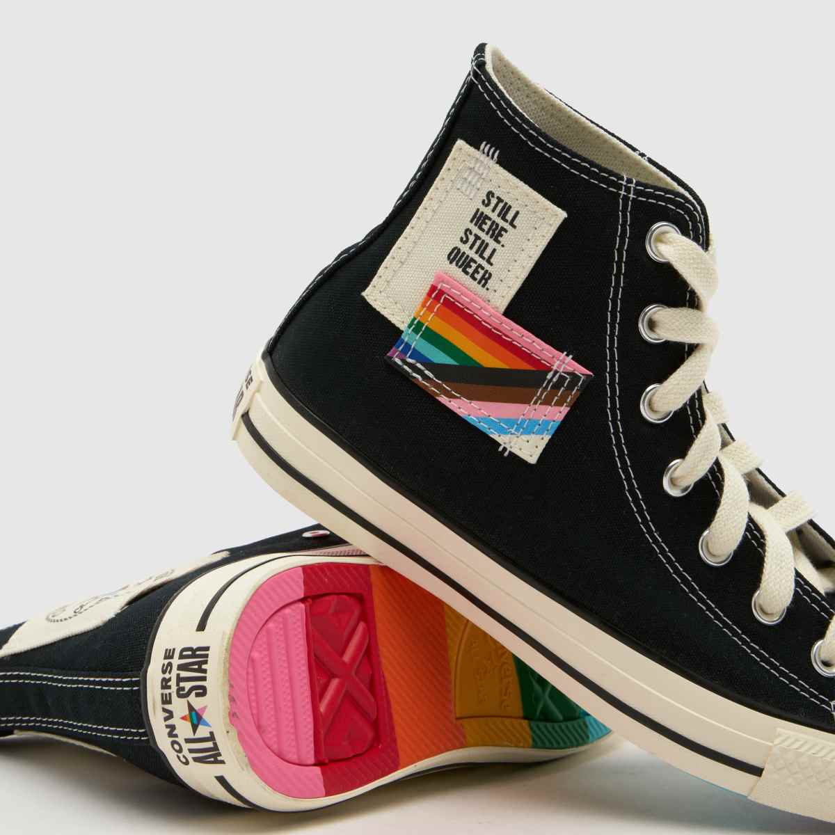 Converse All Star Hi Pride in Black Multi Converse All Star Hi Pride 7