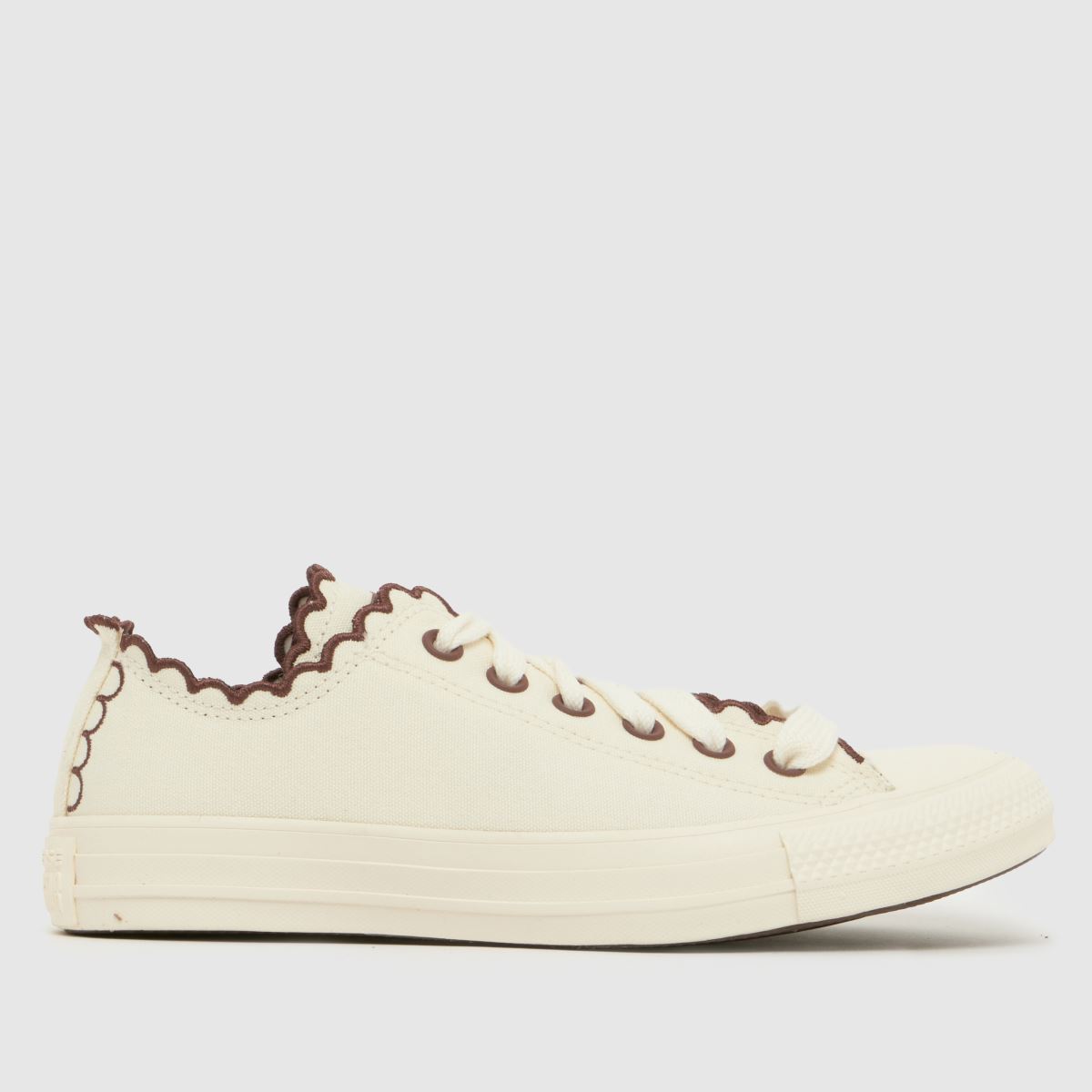 Converse All Star Ox Trainers in Off-White Multi