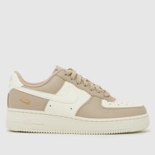 Nike Air Force 1 in White & Beige Nike Air Force 1,1 of 4