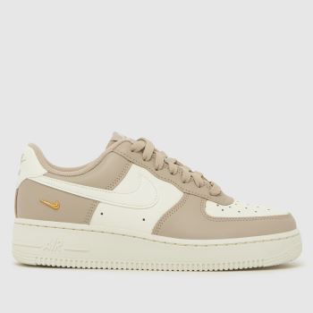 Nike Weiß-Beige Air Force 1 Damen Sneaker