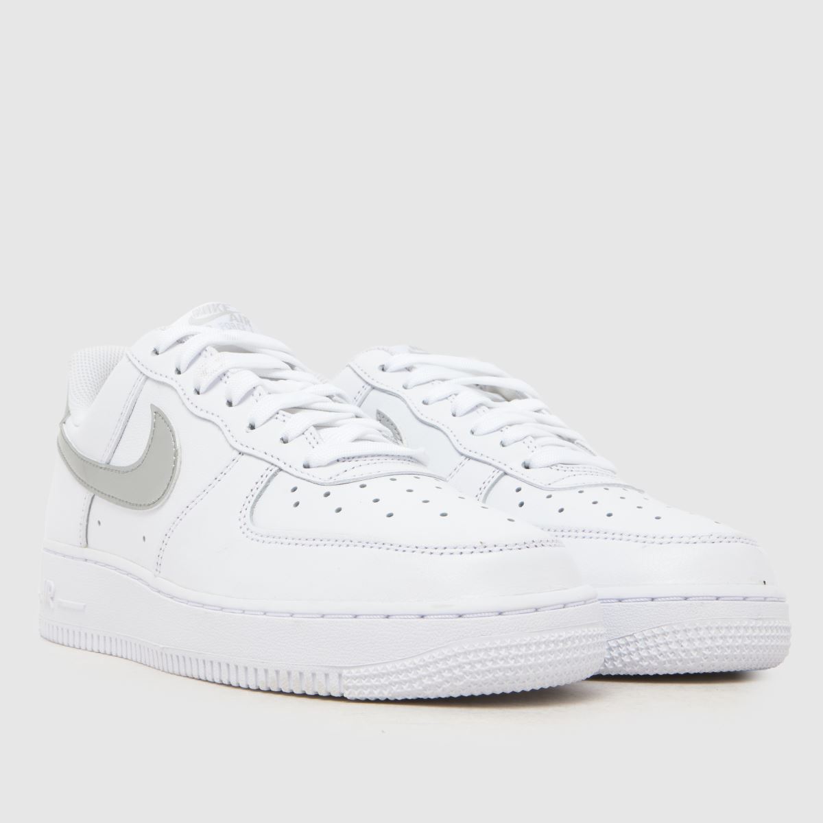 Nike Air Force 1 in White & Silver Nike Air Force 1 3