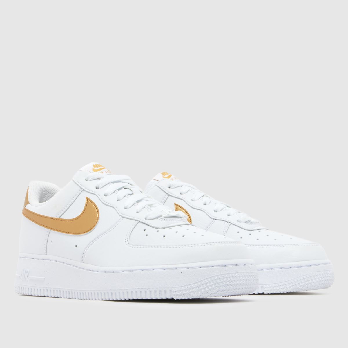Nike Air Force 1 in White & Gold Nike Air Force 1 3