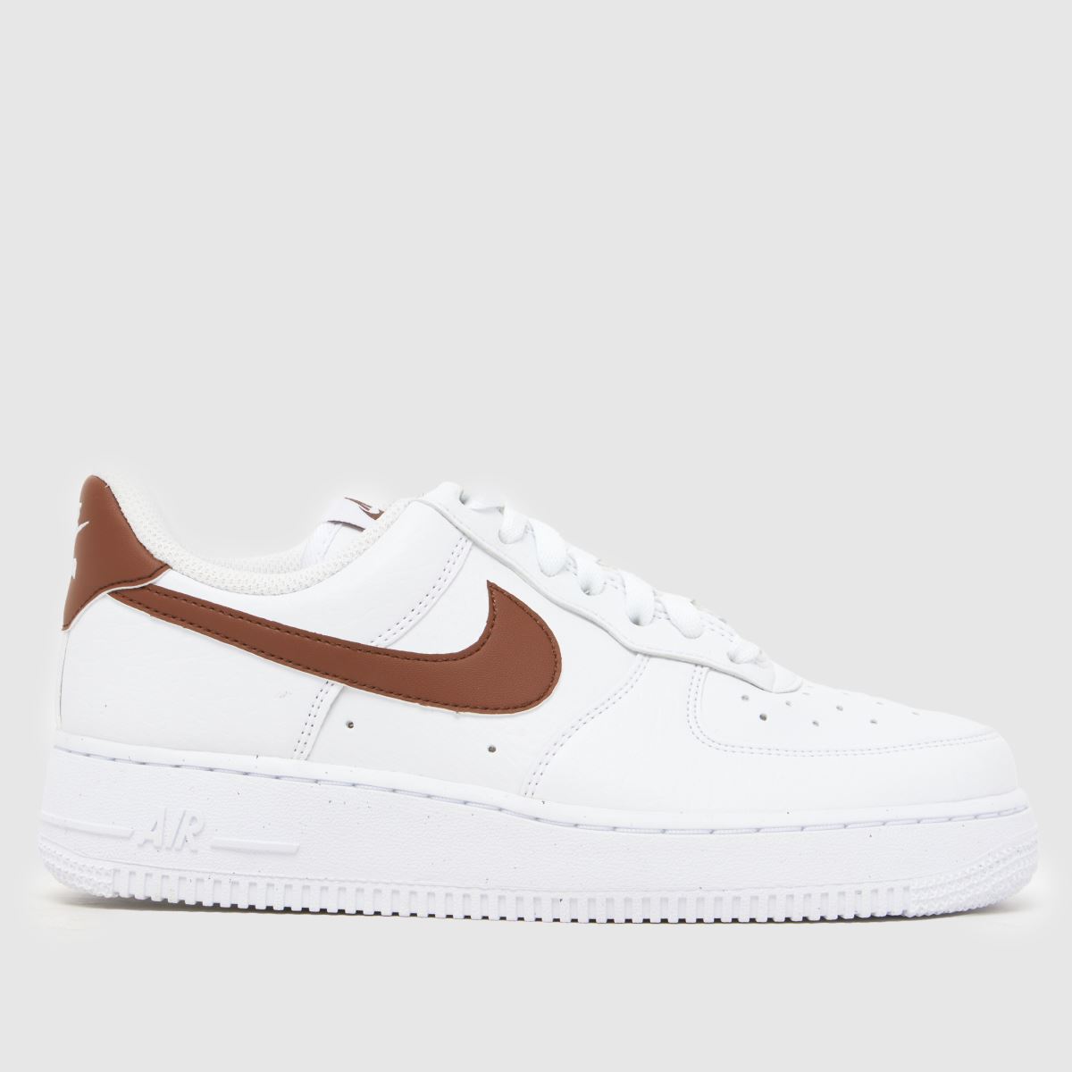 nike air force 1 white and brown